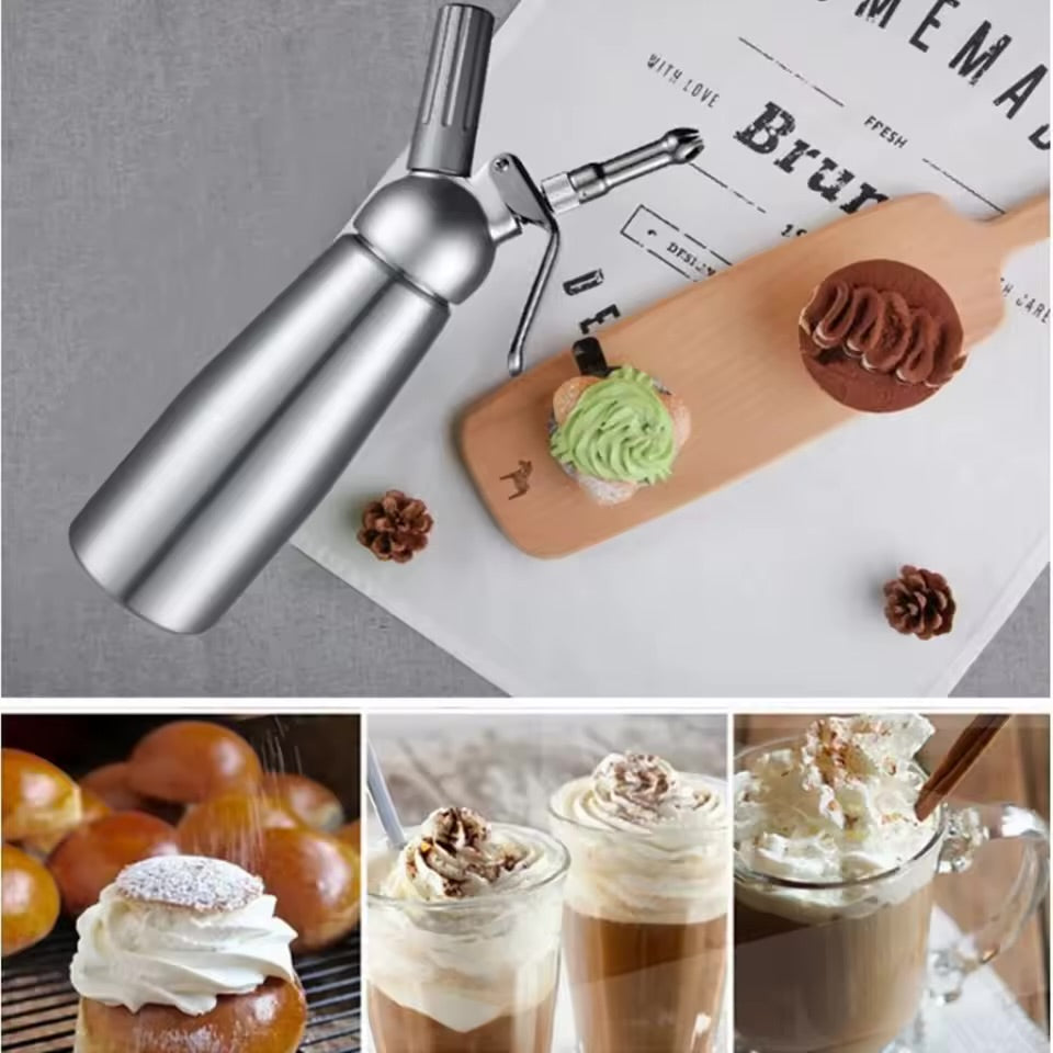 Professional Stainless Steel Whipped Cream Dispenser – 1000 mL