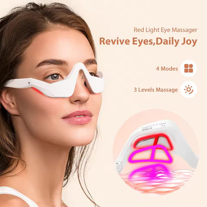 Red Light Eye Care Massage With Gel Patch For Treatment Under Eye Wrinkle Improvement Dark Circles