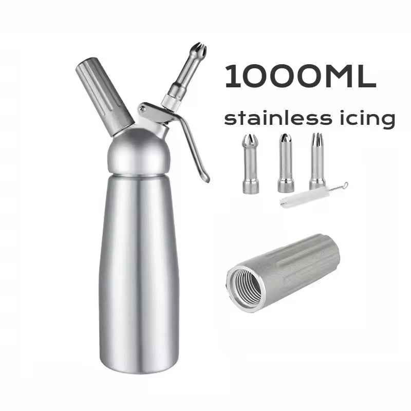 Professional Stainless Steel Whipped Cream Dispenser – 1000 mL