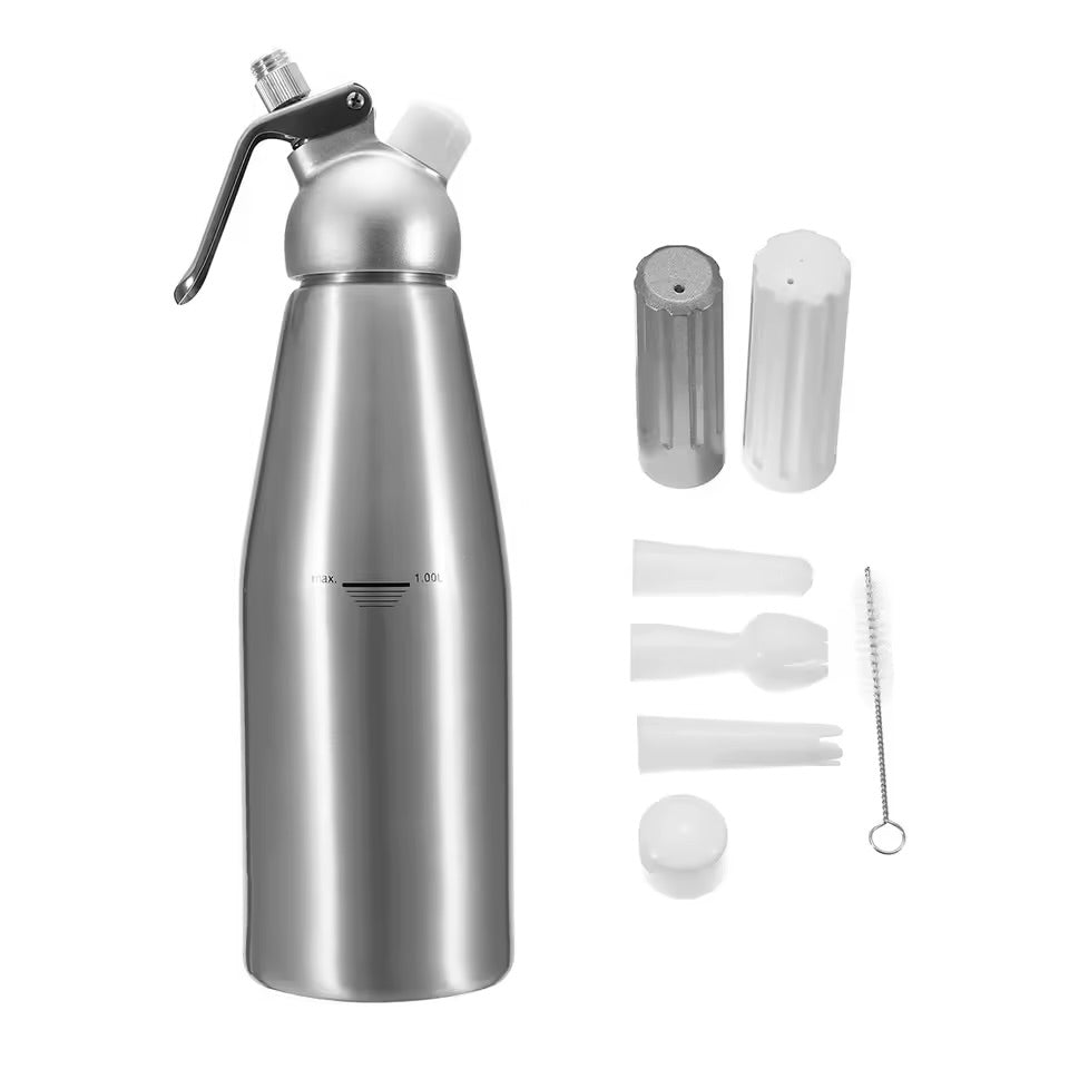 Professional Stainless Steel Whipped Cream Dispenser – 1000 mL