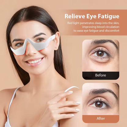 Red Light Eye Care Massage With Gel Patch For Treatment Under Eye Wrinkle Improvement Dark Circles