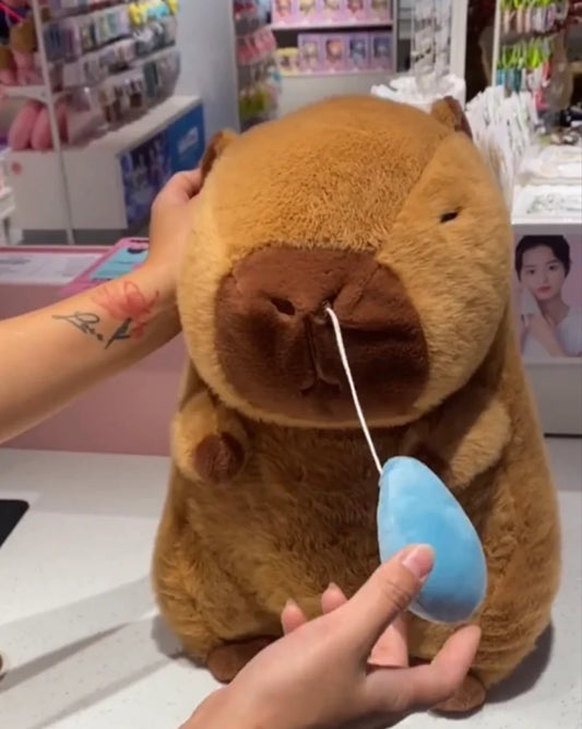 Capybara has a runny nose