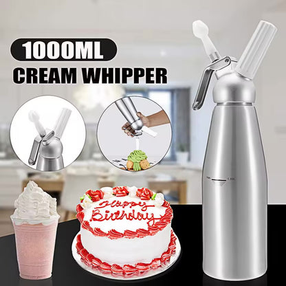 Professional Stainless Steel Whipped Cream Dispenser – 1000 mL