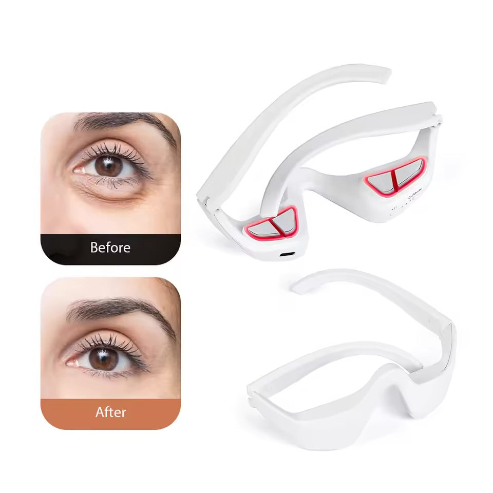 Red Light Eye Care Massage With Gel Patch For Treatment Under Eye Wrinkle Improvement Dark Circles