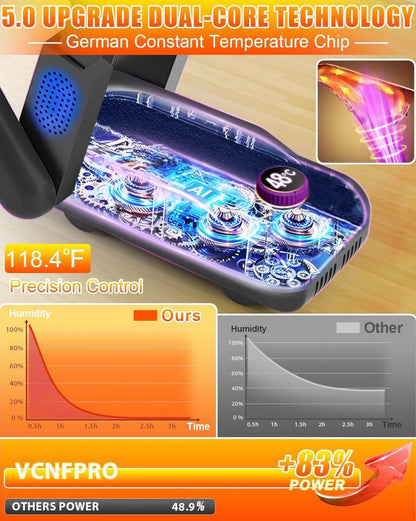 Cross-Border Retractable Shoe Dryer Household Smart Touch Screen Timed Shoe Dryer Foldable Shoe Dryer Shoe Warmer Dryer